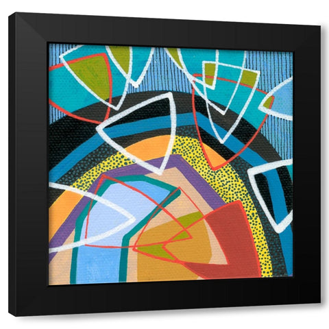 Force Field I Black Modern Wood Framed Art Print by Galapon, Nikki