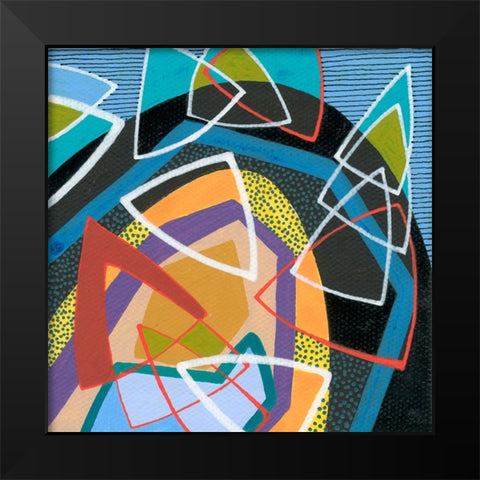Force Field II Black Modern Wood Framed Art Print by Galapon, Nikki