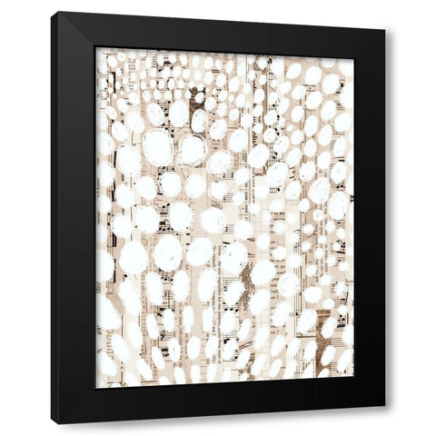 Vintage Pattern I Black Modern Wood Framed Art Print by Galapon, Nikki