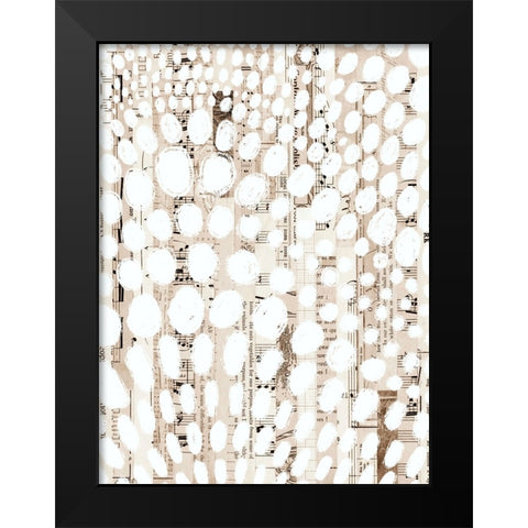 Vintage Pattern I Black Modern Wood Framed Art Print by Galapon, Nikki