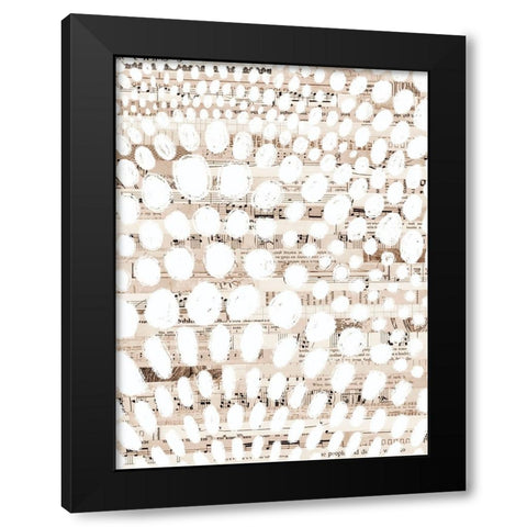 Vintage Pattern II Black Modern Wood Framed Art Print with Double Matting by Galapon, Nikki
