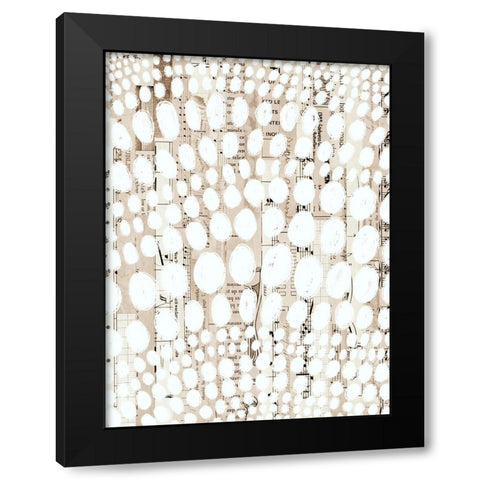 Vintage Pattern IV Black Modern Wood Framed Art Print by Galapon, Nikki