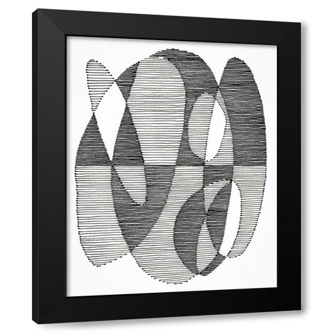 Opposite Day II Black Modern Wood Framed Art Print with Double Matting by Galapon, Nikki