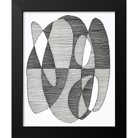 Opposite Day II Black Modern Wood Framed Art Print by Galapon, Nikki