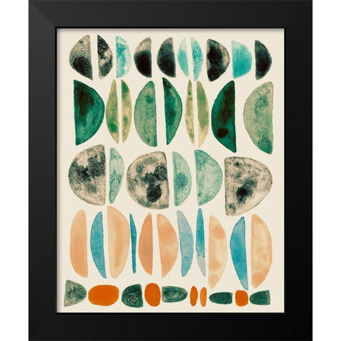 Semi Stack I Black Modern Wood Framed Art Print by Galapon, Nikki