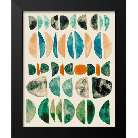 Semi Stack II Black Modern Wood Framed Art Print by Galapon, Nikki