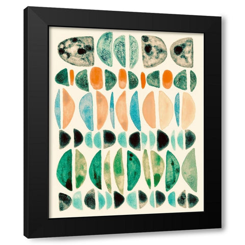 Semi Stack III Black Modern Wood Framed Art Print by Galapon, Nikki