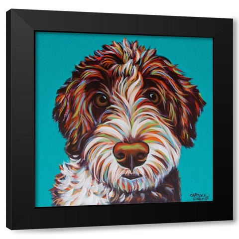 Colorful Doodle Black Modern Wood Framed Art Print with Double Matting by Vitaletti, Carolee