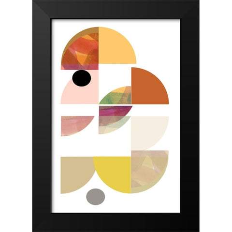 Dorset Shapes IV Black Modern Wood Framed Art Print by Cartissi