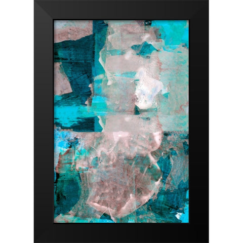 Impasto III Black Modern Wood Framed Art Print by Cartissi