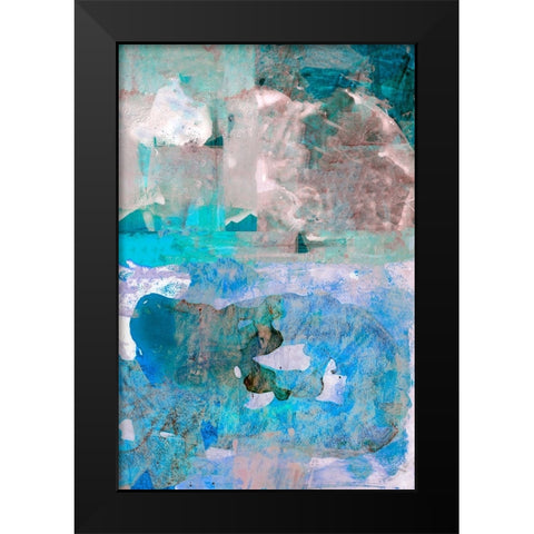 Impasto IV Black Modern Wood Framed Art Print by Cartissi