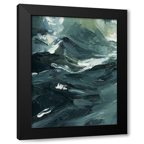 Lost in the Sea I Black Modern Wood Framed Art Print by Caroline, Emma