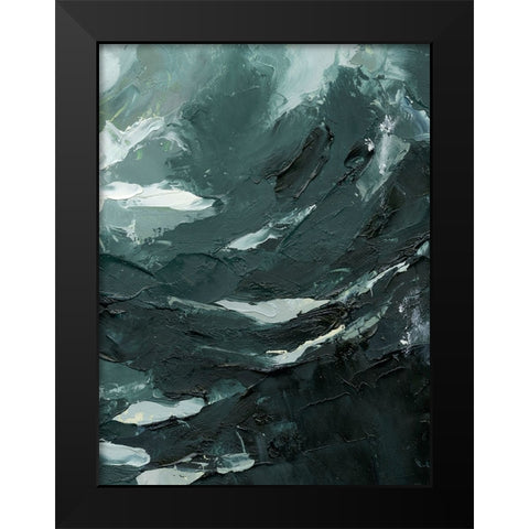 Lost in the Sea II Black Modern Wood Framed Art Print by Caroline, Emma