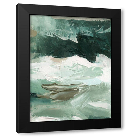 Crashing I Black Modern Wood Framed Art Print with Double Matting by Caroline, Emma