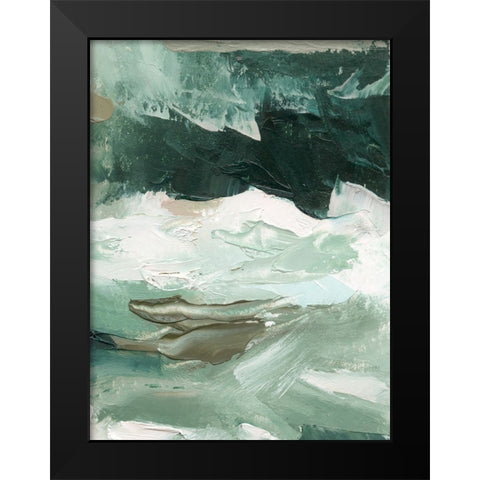Crashing I Black Modern Wood Framed Art Print by Caroline, Emma