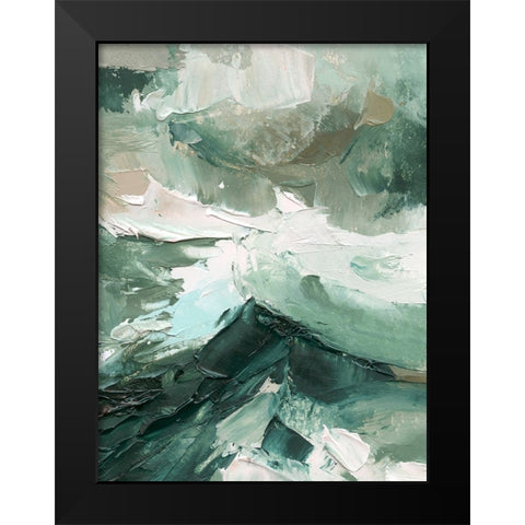 Crashing II Black Modern Wood Framed Art Print by Caroline, Emma