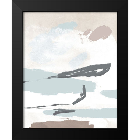 Neutral Wash I Black Modern Wood Framed Art Print by Green, Jacob