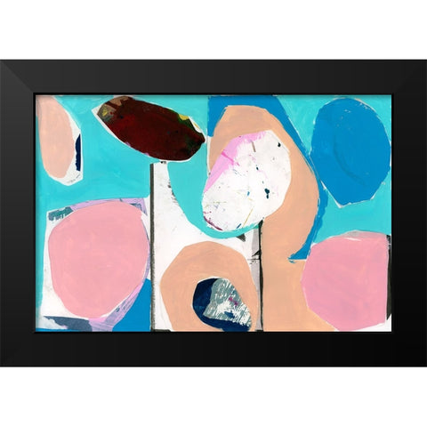 Color Trend II Black Modern Wood Framed Art Print by Cartissi