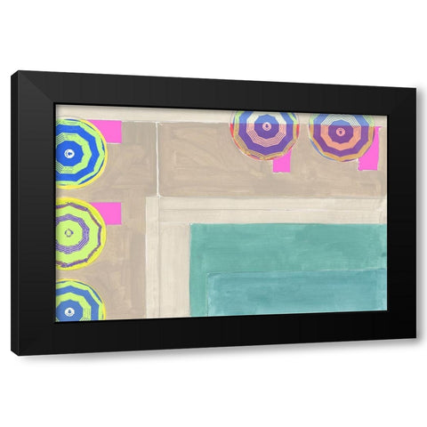 By the Pool III Black Modern Wood Framed Art Print by Cartissi