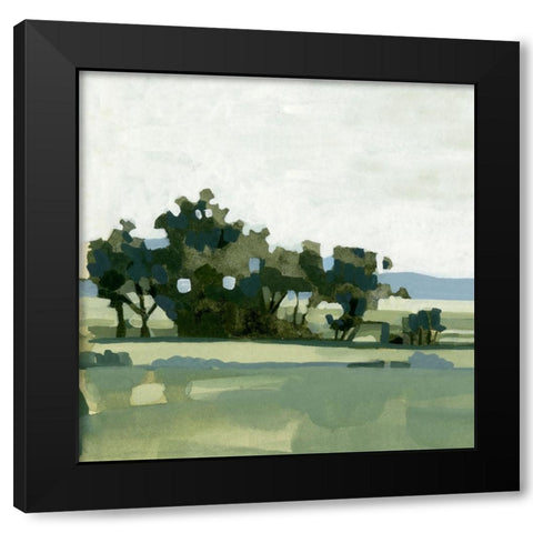 Breezy Landscape I Black Modern Wood Framed Art Print by Caroline, Emma