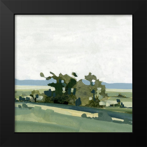 Breezy Landscape II Black Modern Wood Framed Art Print by Caroline, Emma
