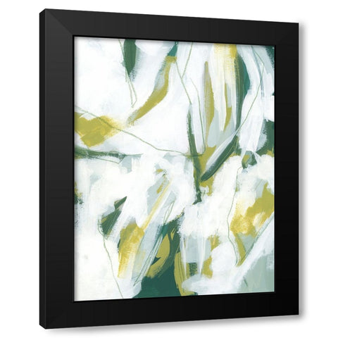 Emerald Ice I Black Modern Wood Framed Art Print with Double Matting by Vess, June Erica
