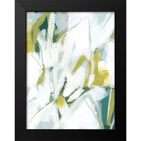 Emerald Ice II Black Modern Wood Framed Art Print by Vess, June Erica