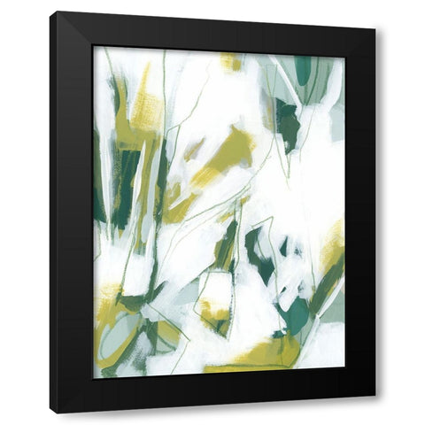 Emerald Ice IV Black Modern Wood Framed Art Print with Double Matting by Vess, June Erica