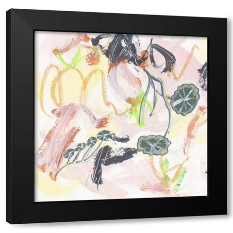 Chartreuse IV Black Modern Wood Framed Art Print by Wang, Melissa