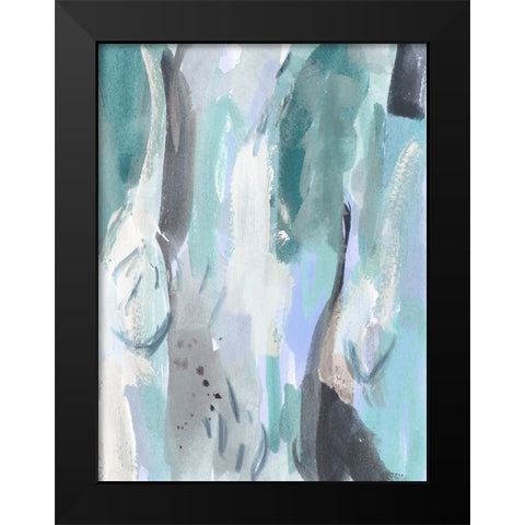 Ocean Crush I Black Modern Wood Framed Art Print by Wang, Melissa