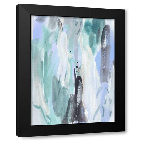 Ocean Crush II Black Modern Wood Framed Art Print with Double Matting by Wang, Melissa