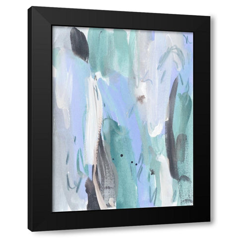 Ocean Crush III Black Modern Wood Framed Art Print with Double Matting by Wang, Melissa