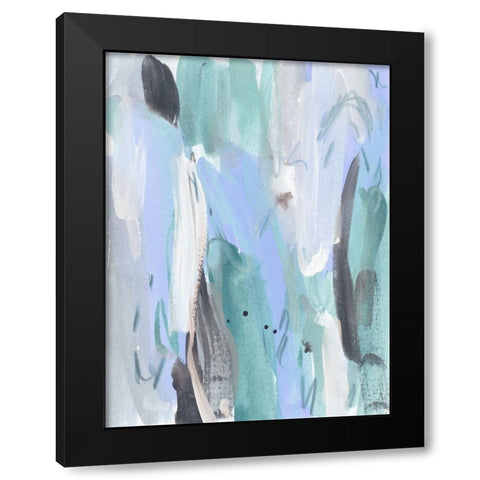 Ocean Crush III Black Modern Wood Framed Art Print by Wang, Melissa