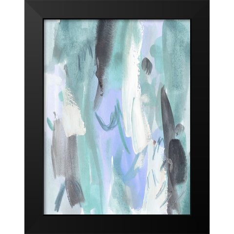 Ocean Crush IV Black Modern Wood Framed Art Print by Wang, Melissa