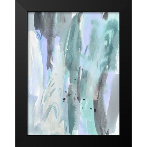 Ocean Crush V Black Modern Wood Framed Art Print by Wang, Melissa