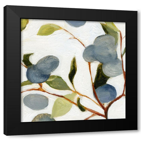 Olives on the Branch III Black Modern Wood Framed Art Print with Double Matting by Caroline, Emma