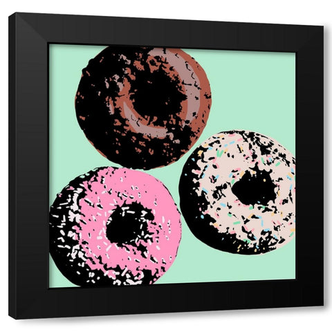 Sweet Shop V Black Modern Wood Framed Art Print by Warren, Annie