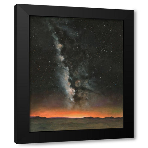 Milky Way Exposure I Black Modern Wood Framed Art Print with Double Matting by Willett, Michael