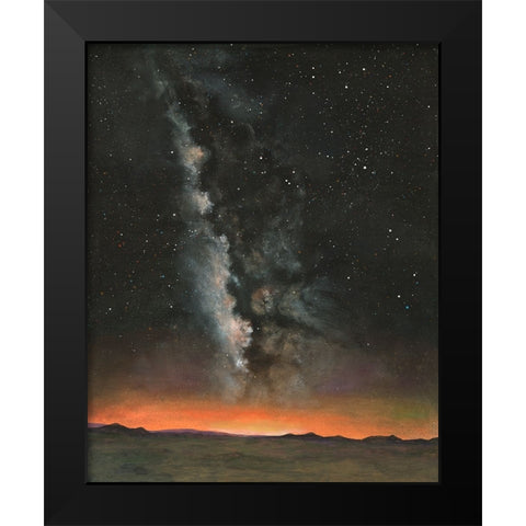 Milky Way Exposure I Black Modern Wood Framed Art Print by Willett, Michael