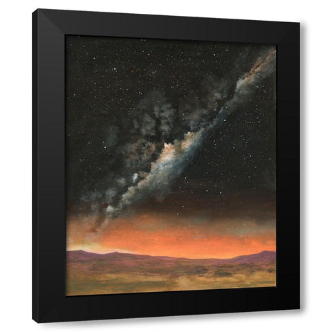 Milky Way Exposure II Black Modern Wood Framed Art Print by Willett, Michael