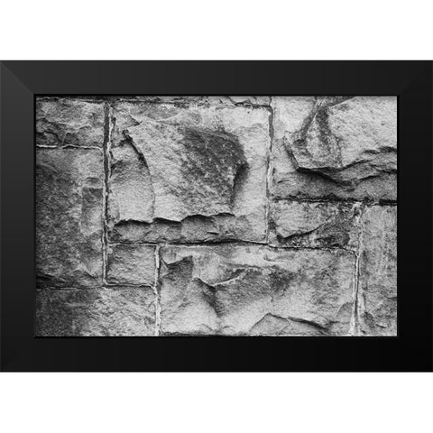 Found Textures VI Black Modern Wood Framed Art Print by Johnson, Jason