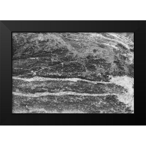 Found Textures X Black Modern Wood Framed Art Print by Johnson, Jason
