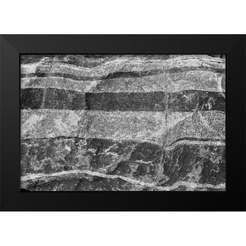 Found Textures XI Black Modern Wood Framed Art Print by Johnson, Jason