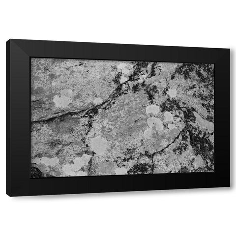 Found Textures XII Black Modern Wood Framed Art Print with Double Matting by Johnson, Jason