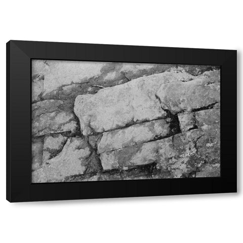 Found Textures XIII Black Modern Wood Framed Art Print by Johnson, Jason