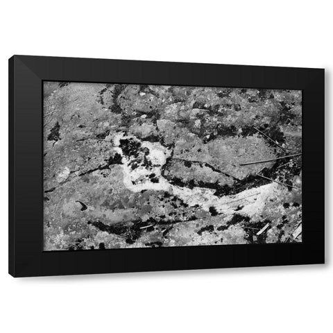 Found Textures XIV Black Modern Wood Framed Art Print by Johnson, Jason