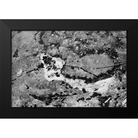 Found Textures XIV Black Modern Wood Framed Art Print by Johnson, Jason