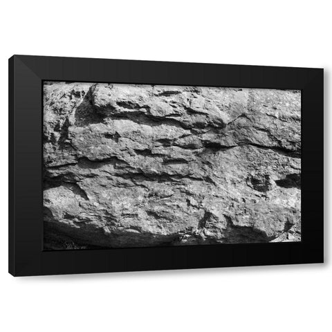 Found Textures XV Black Modern Wood Framed Art Print by Johnson, Jason