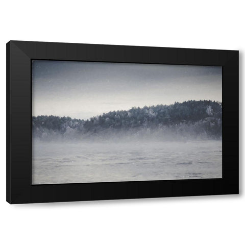 Fog and Forest Black Modern Wood Framed Art Print with Double Matting by Curinga, Kim