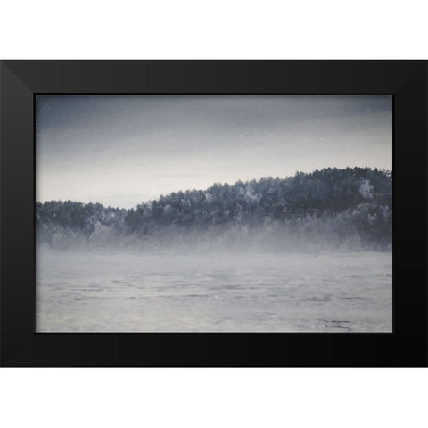 Fog and Forest Black Modern Wood Framed Art Print by Curinga, Kim